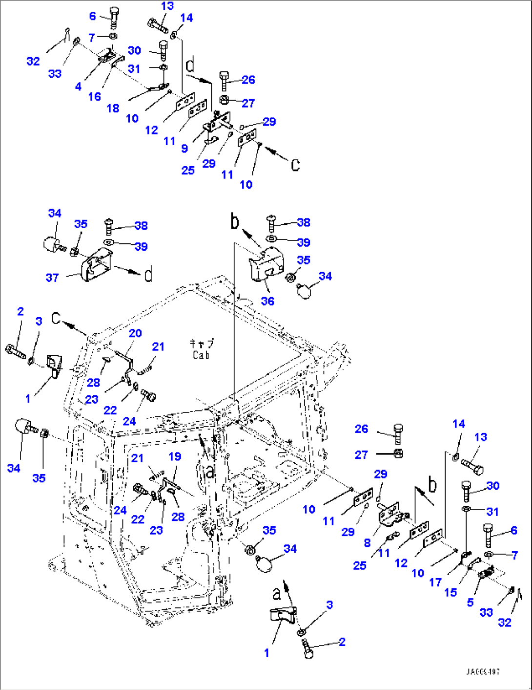 Cab, Door Open Lock (#30001-)