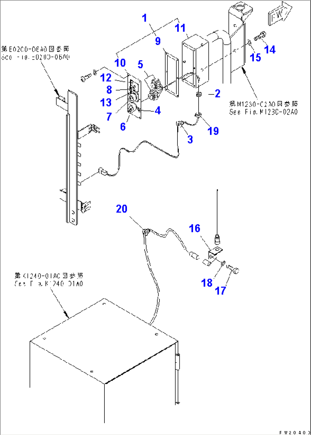 TRAVEL AND MIXER CONTROL LEVER (4/4)
