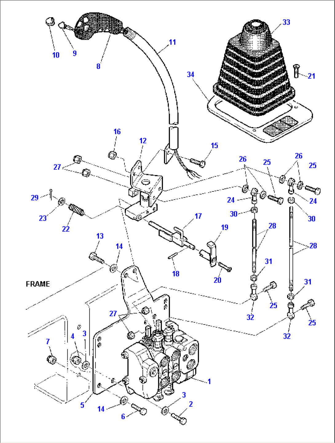 SHOVEL CONTROL LEVER
