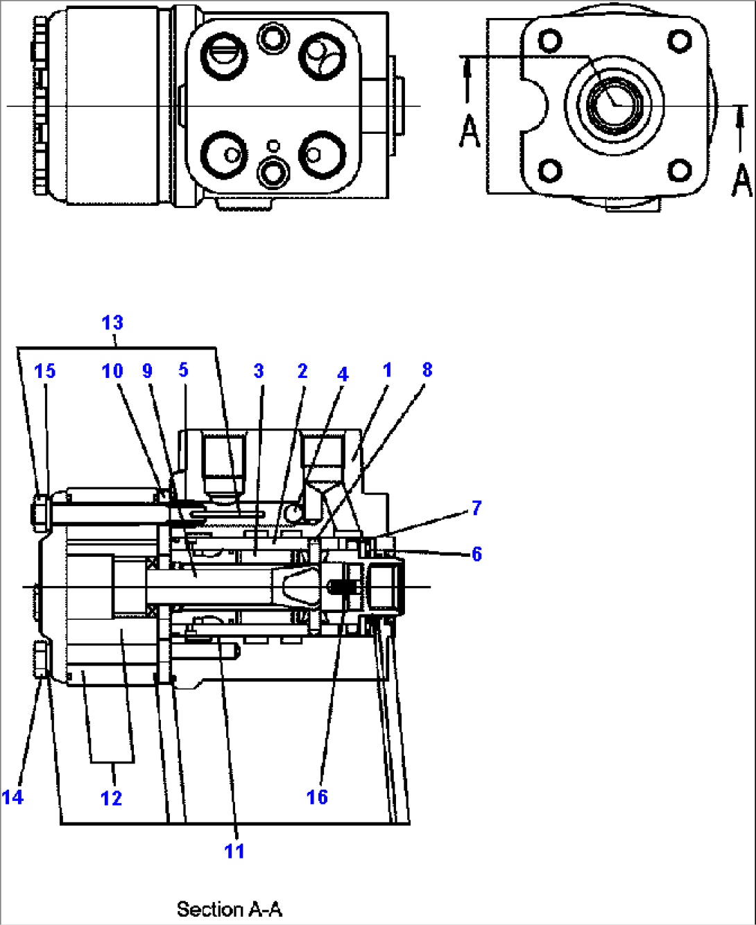 FIG. K3420-02A0 STEERING COLUMN - STEERING VALVE AND INNER PARTS