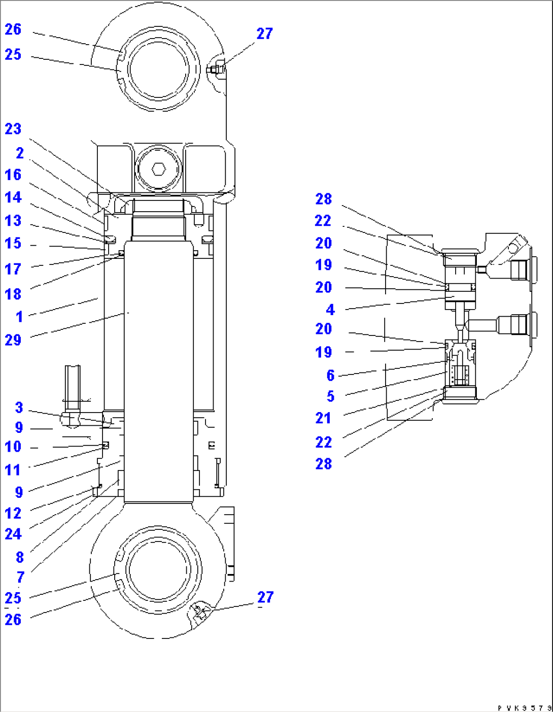 OUTRIGGER CYLINDER(#K30001-K30264)