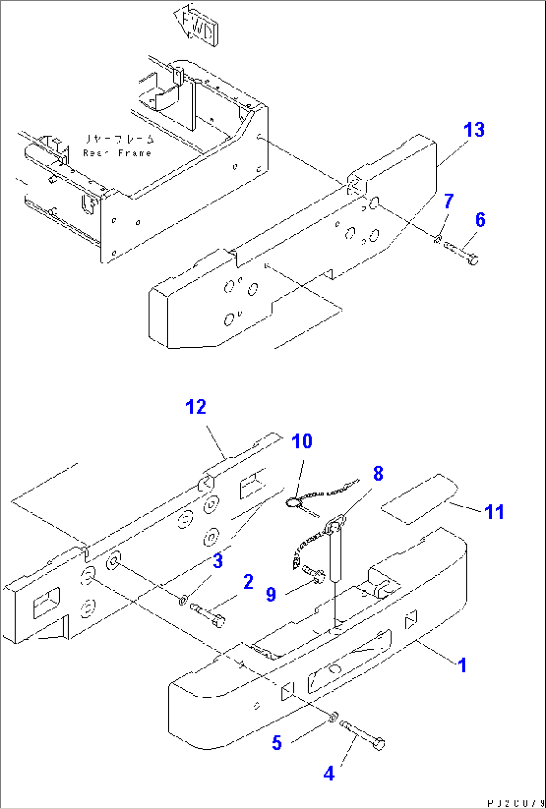 COUNTER WEIGHT (WITH LOG GRAPPLE) (FOR EC)