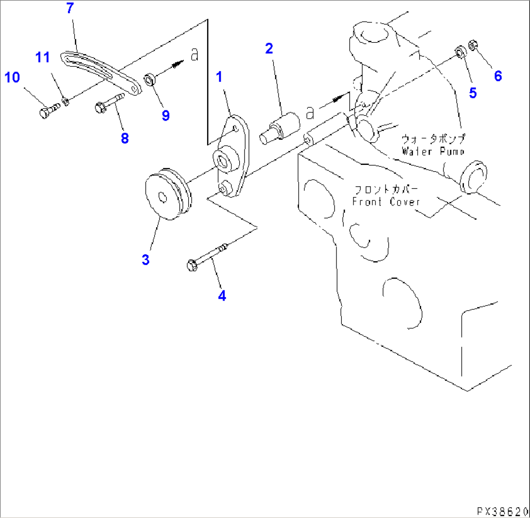 TENSION PULLEY (FOR 25A ALTERNATOR)