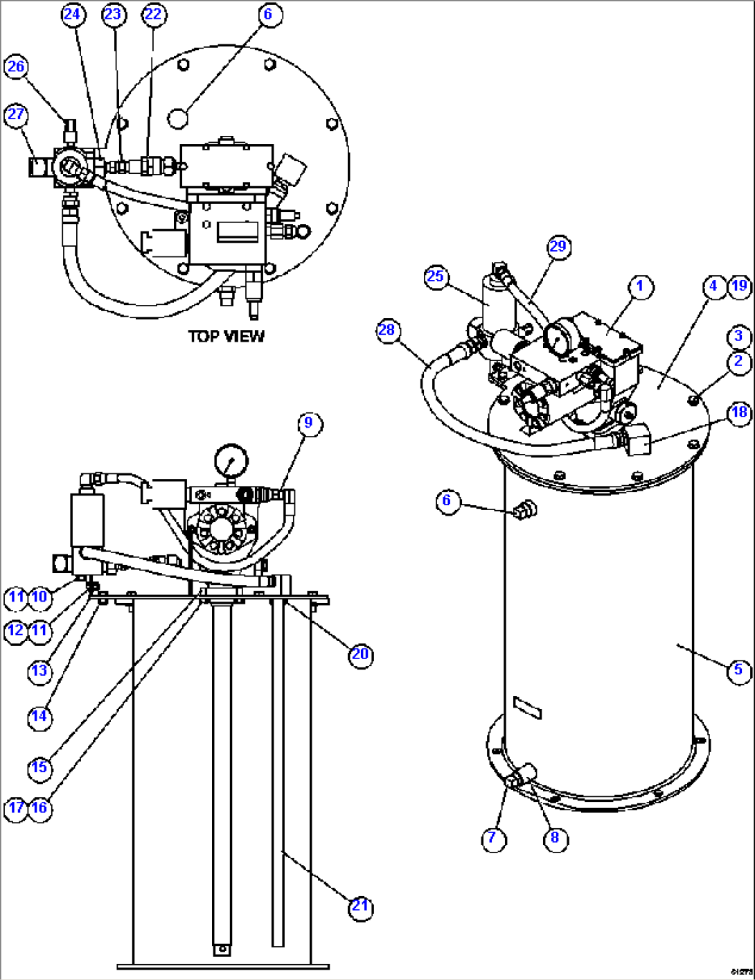 LUBE PUMP/CONTAINER ASSEMBLY PC2373