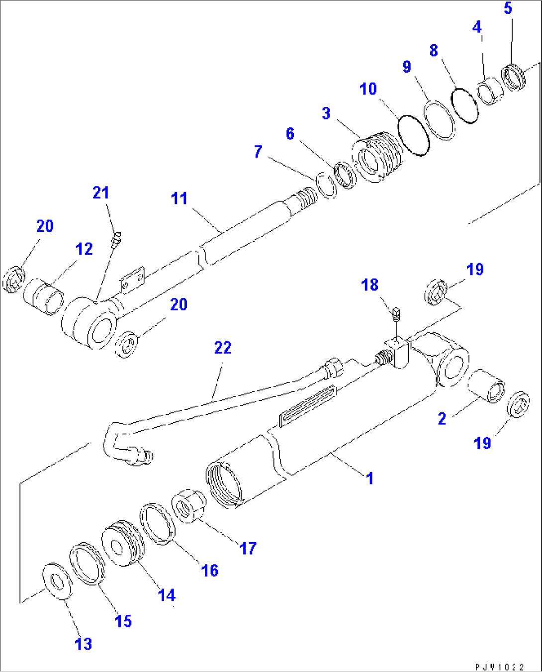 DUMP CYLINDER(#55001-)