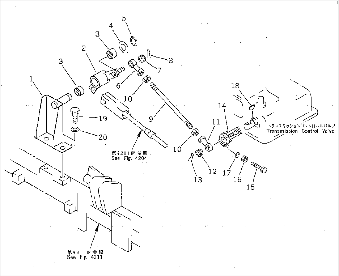 TRANSMISSION CONTROL LINKAGE (3/3)(#35001-)