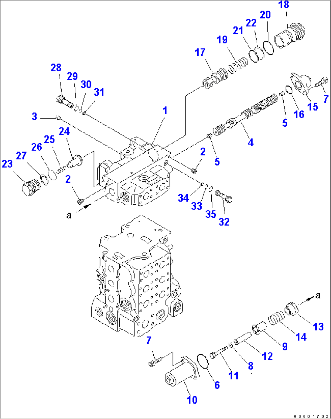 CONTROL VALVE (4-SPOOL) (7/8)