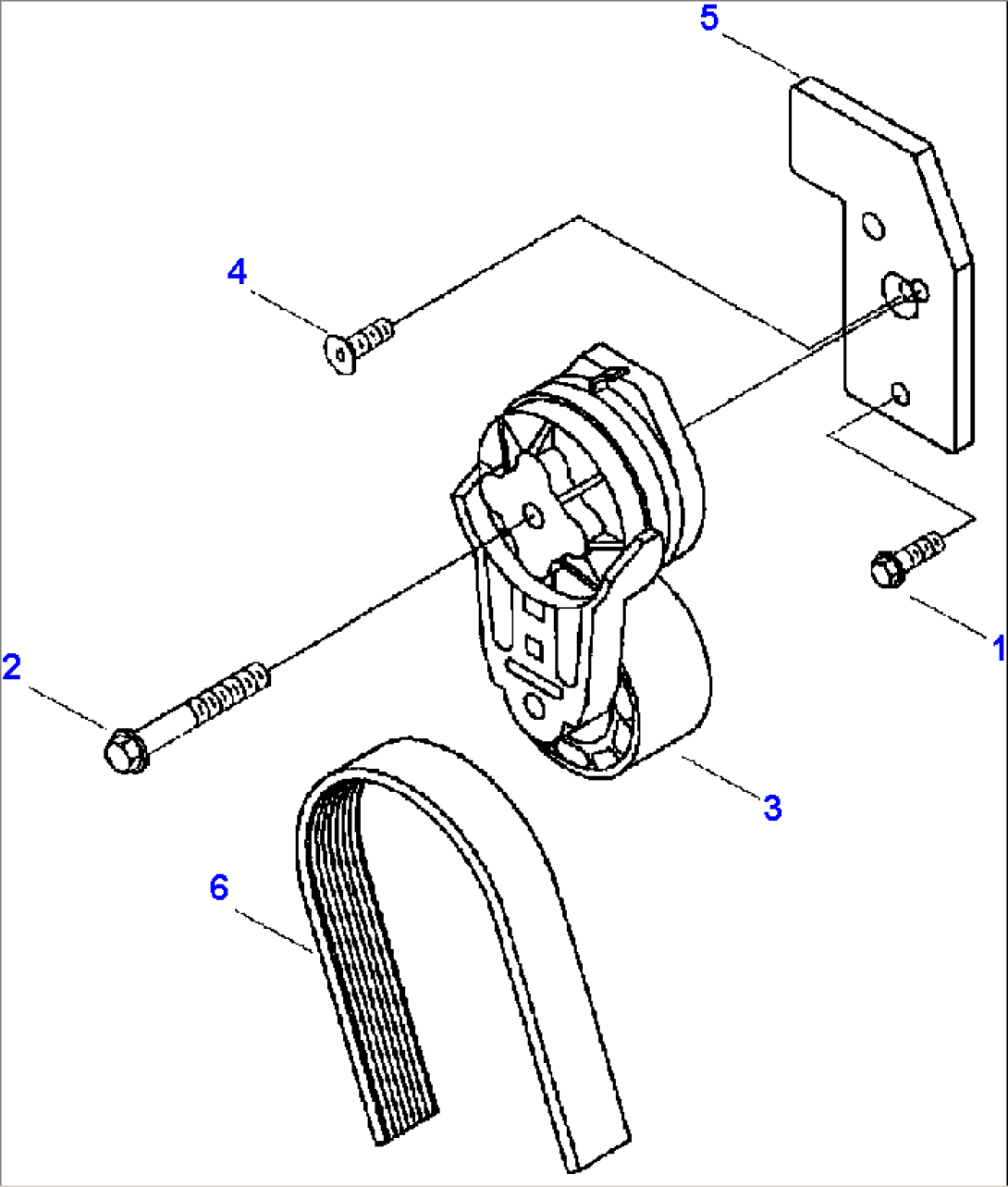 FIG. A6103-A3A3 BELT TENSIONER