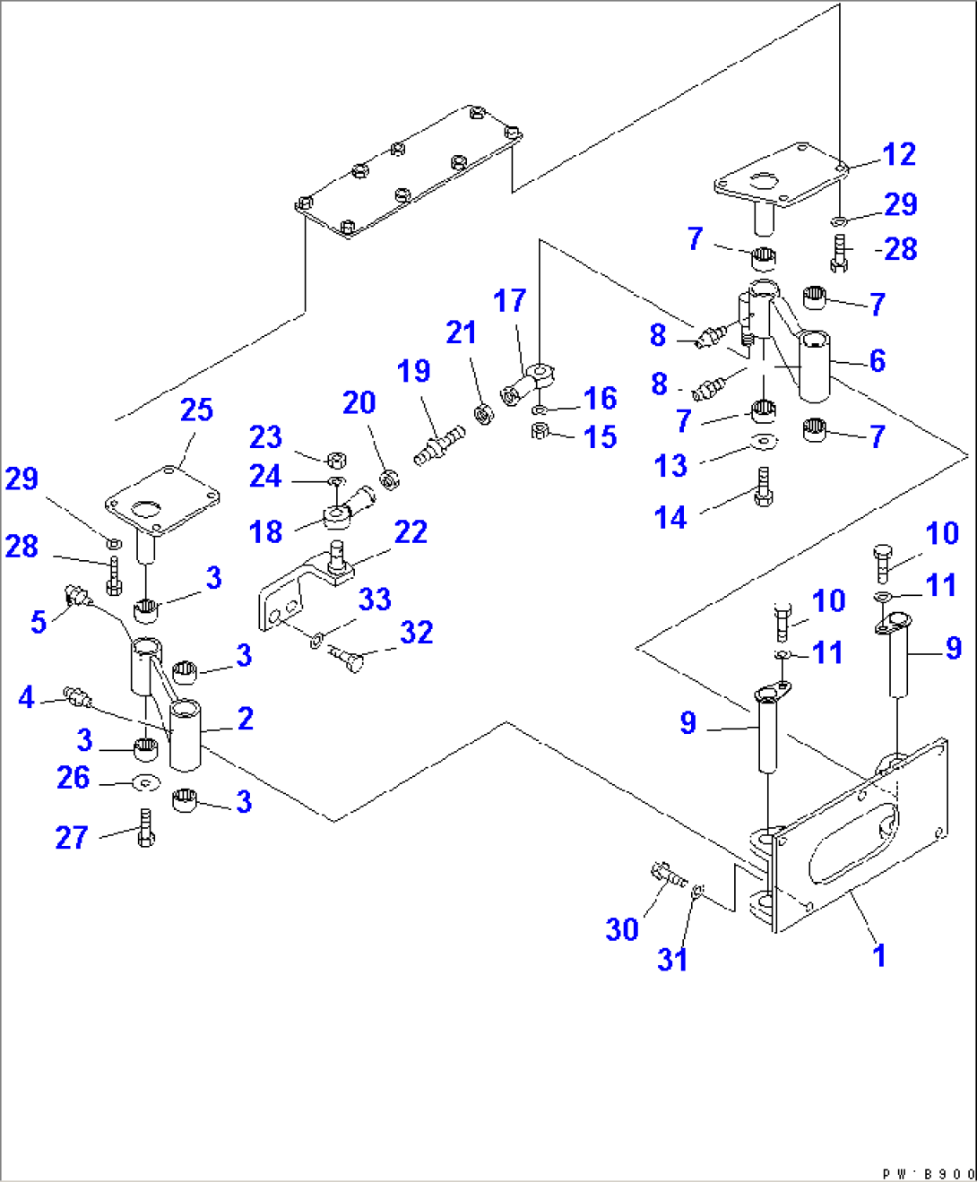 TRAVEL CONTROL (ADJUST LINK)