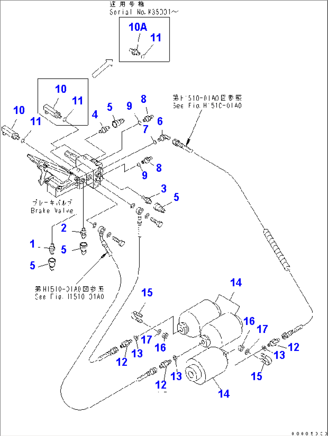 BRAKE LINE (SWITCH AND ACCUMULATOR)