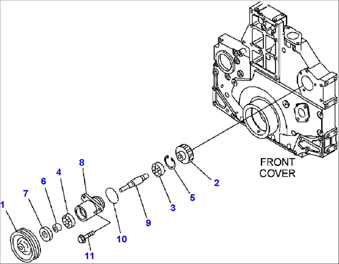 A2610-B4C7 FRONT POWER TAKE-OFF NON-HARDENED PULLEY