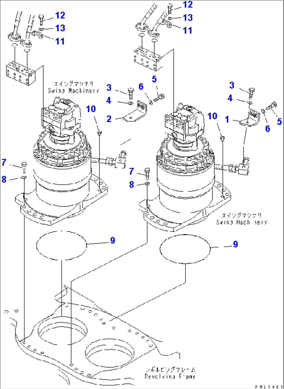 SWING MACHINERY (BRACKET AND FLANGE)