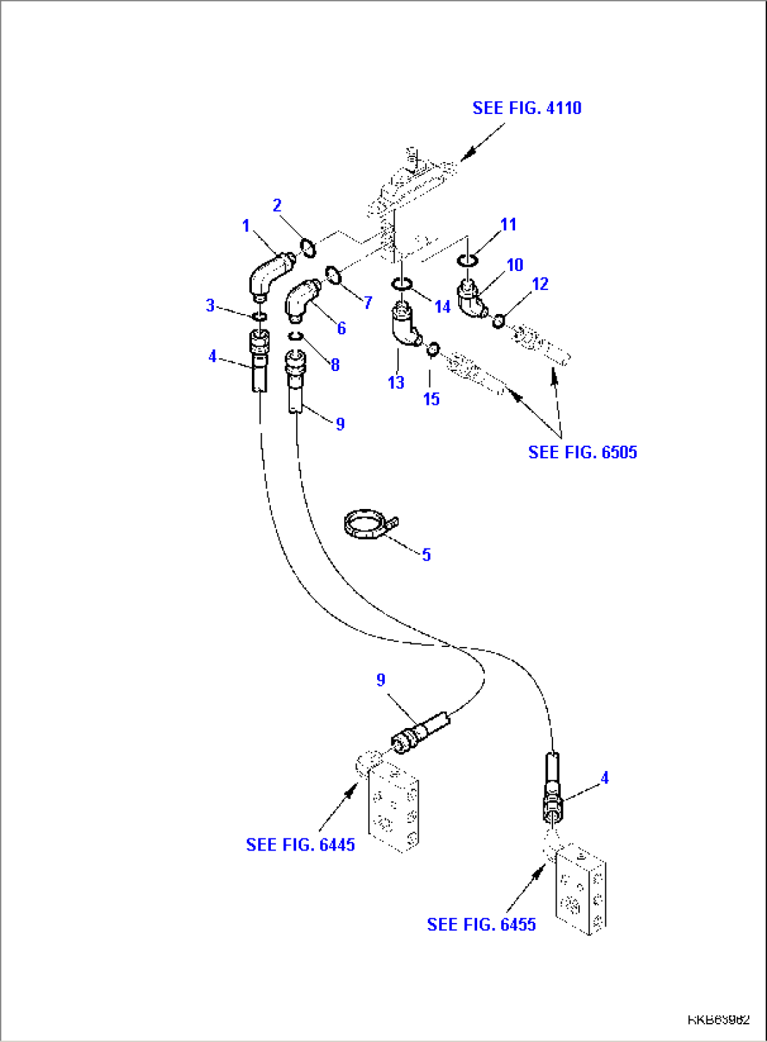 HYDRAULIC PIPING (BLADE VALVE LINE) (1/3)