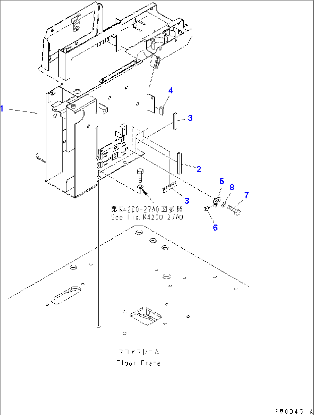 FLOOR FRAME (CONSOLE BOX) (RHS)