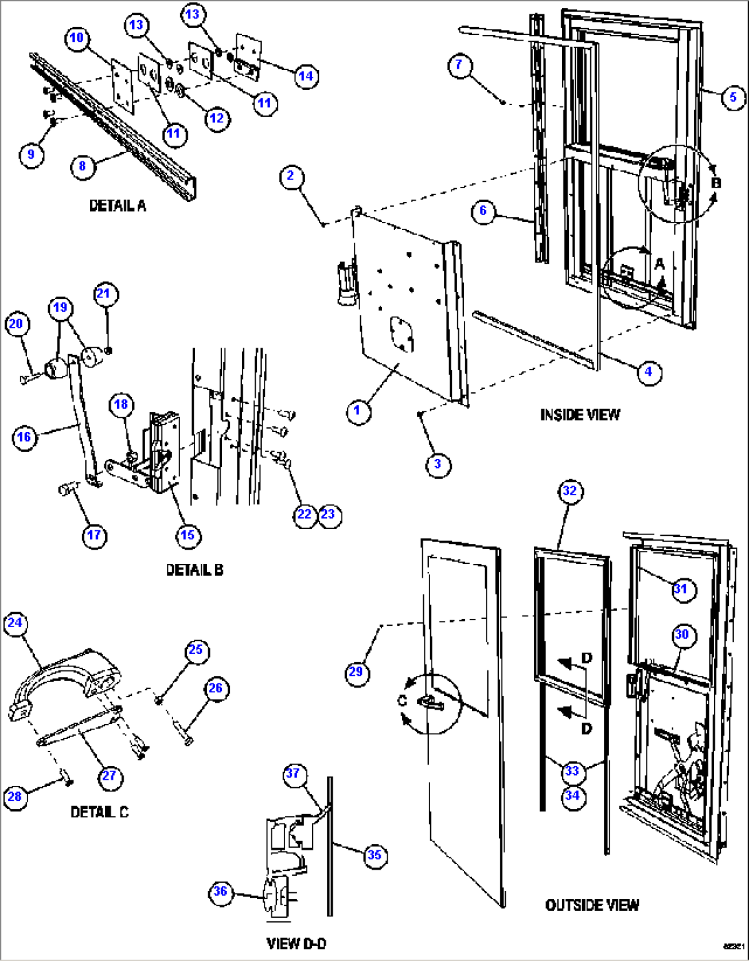 DOOR - LH 58E-54-10080