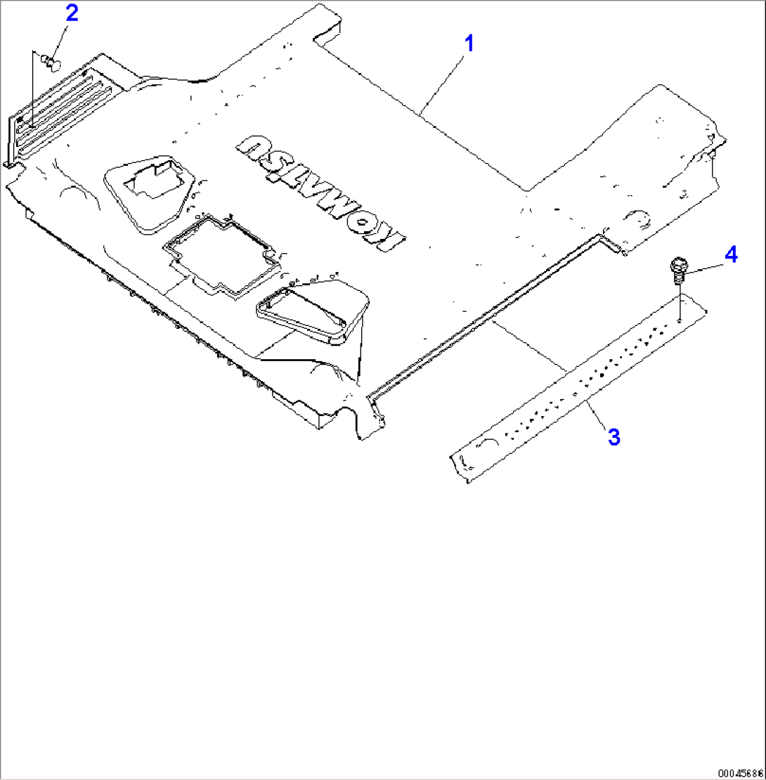 FLOOR MAT (FOR 1-ACTUATOR)(#70001-75027)
