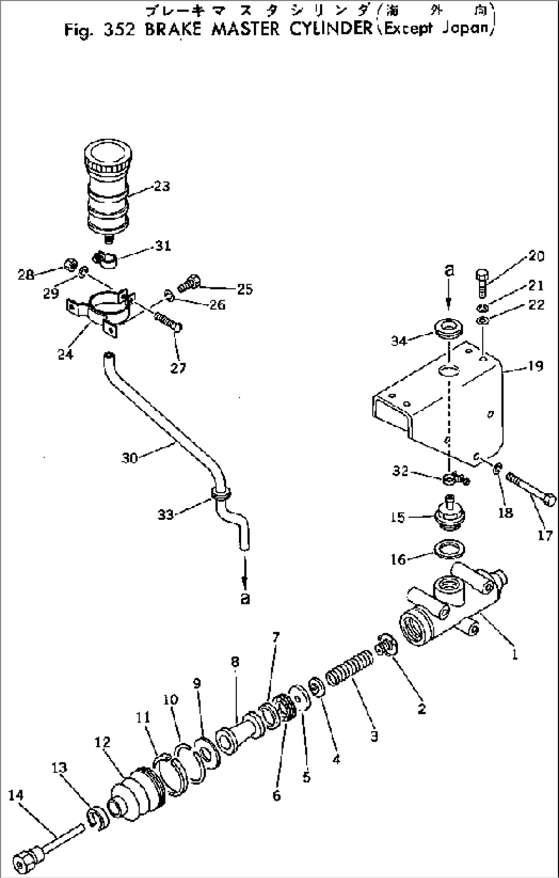 BRAKE MASTER CYLINDER (EXCEPT JAPAN)