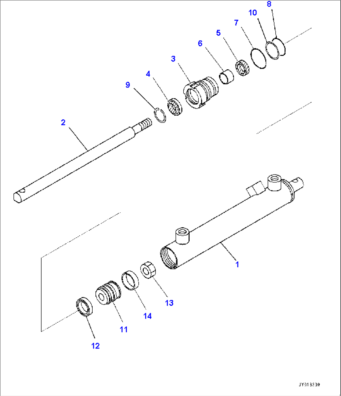 Quick Coupler, Lock Cylinder (#80001-)