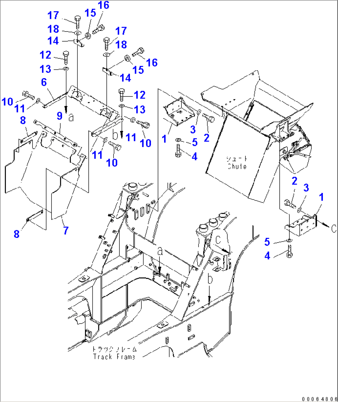 CHUTE (M-TYPE) (UNDER SKIRT)(#1001-)