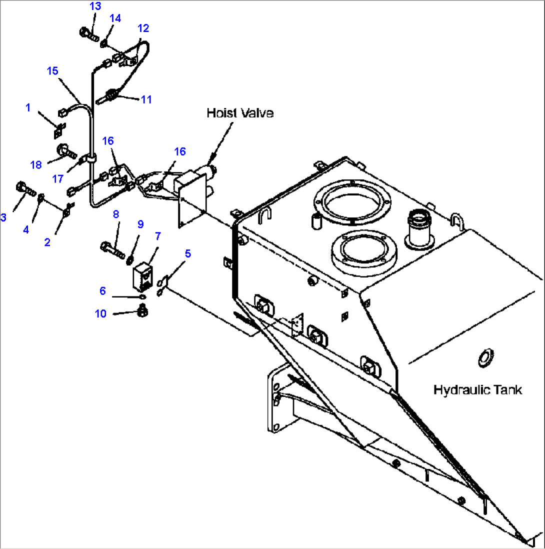FIG. H0110-06A0 HYDRAULIC TANK - SENSOR