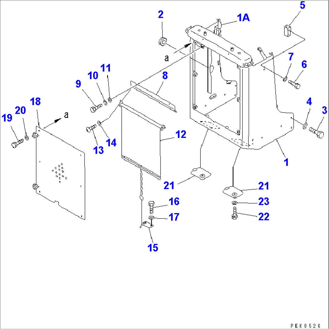 RADIATOR SHUTER(#81285-)