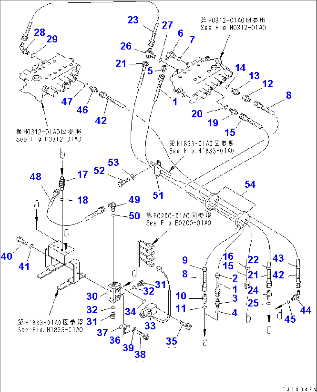 HYDRAULIC PIPING (P.P.C. PIPING) (1/2)