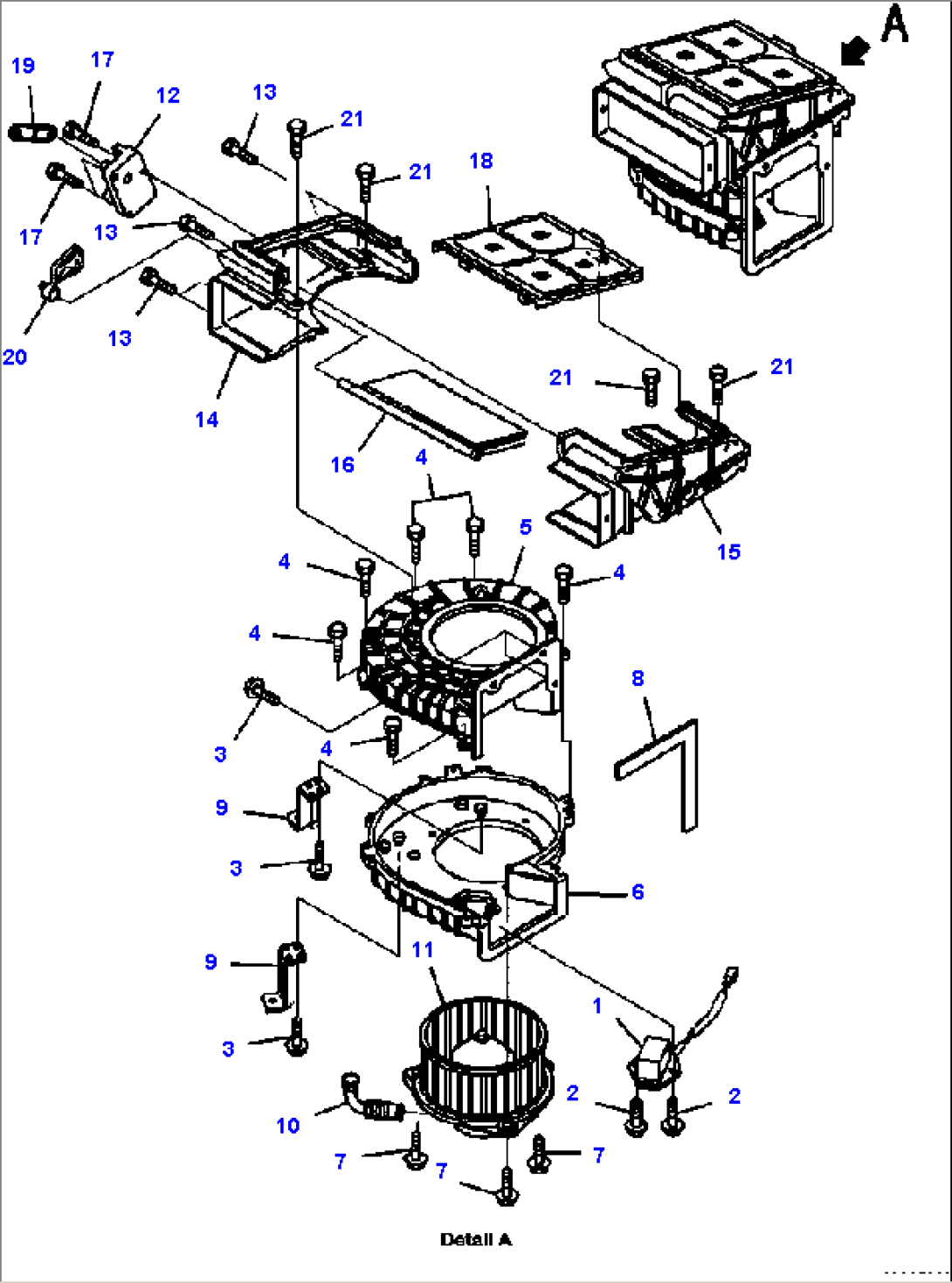 K0200-92B0 AIR CONDITIONER BLOWER ASSEMBLY
