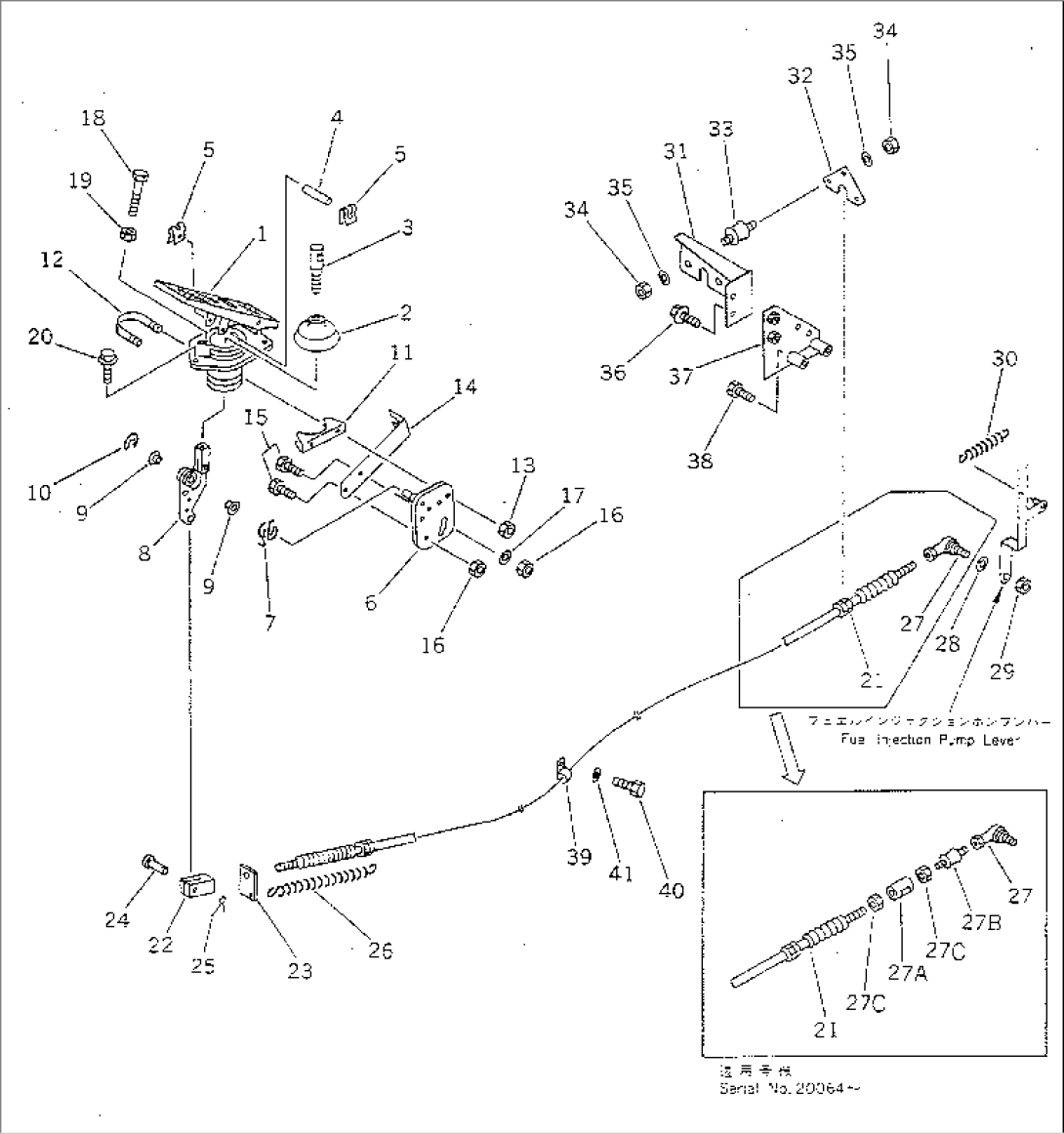 ACCELERATOR PEDAL AND LINKAGE(#20001-)