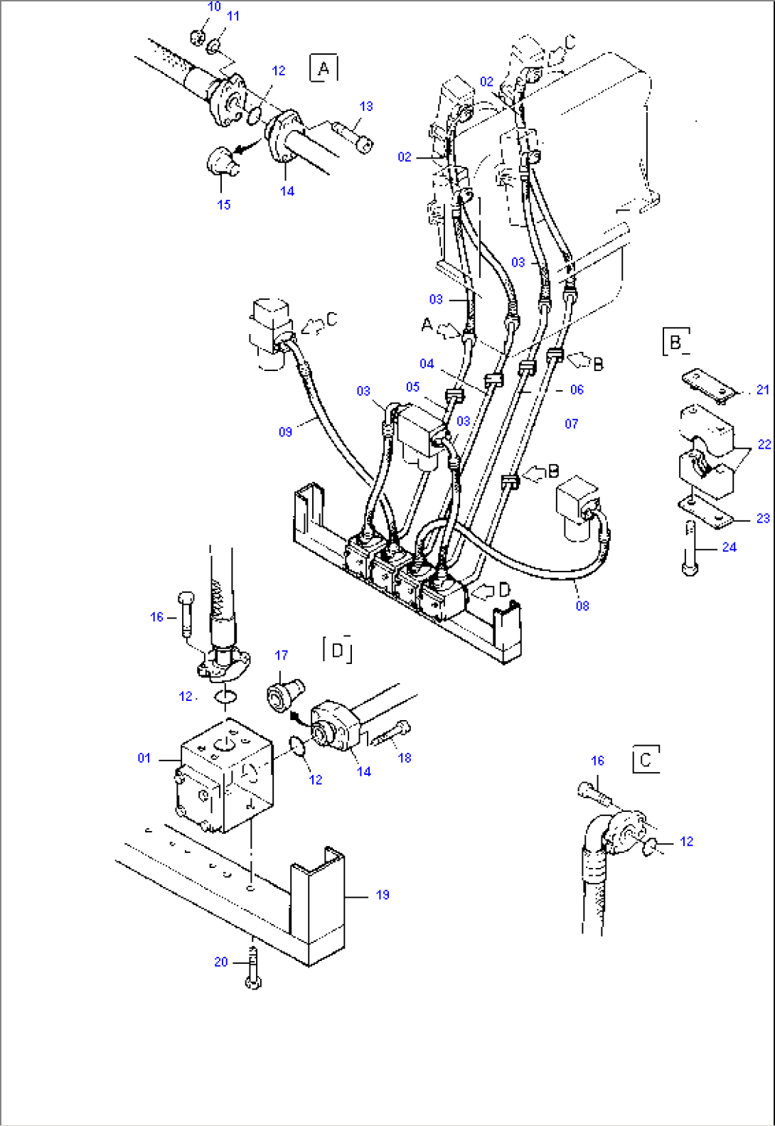 Pressure Lines, Main Pumps - H.P. Filter