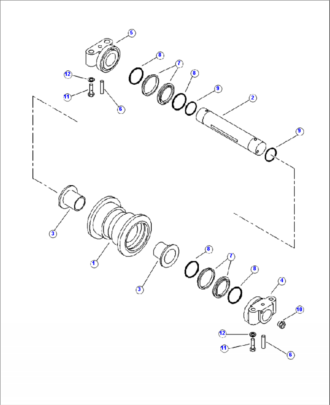 R0202-01A0 TRACK ROLLER SINGLE FLANGE