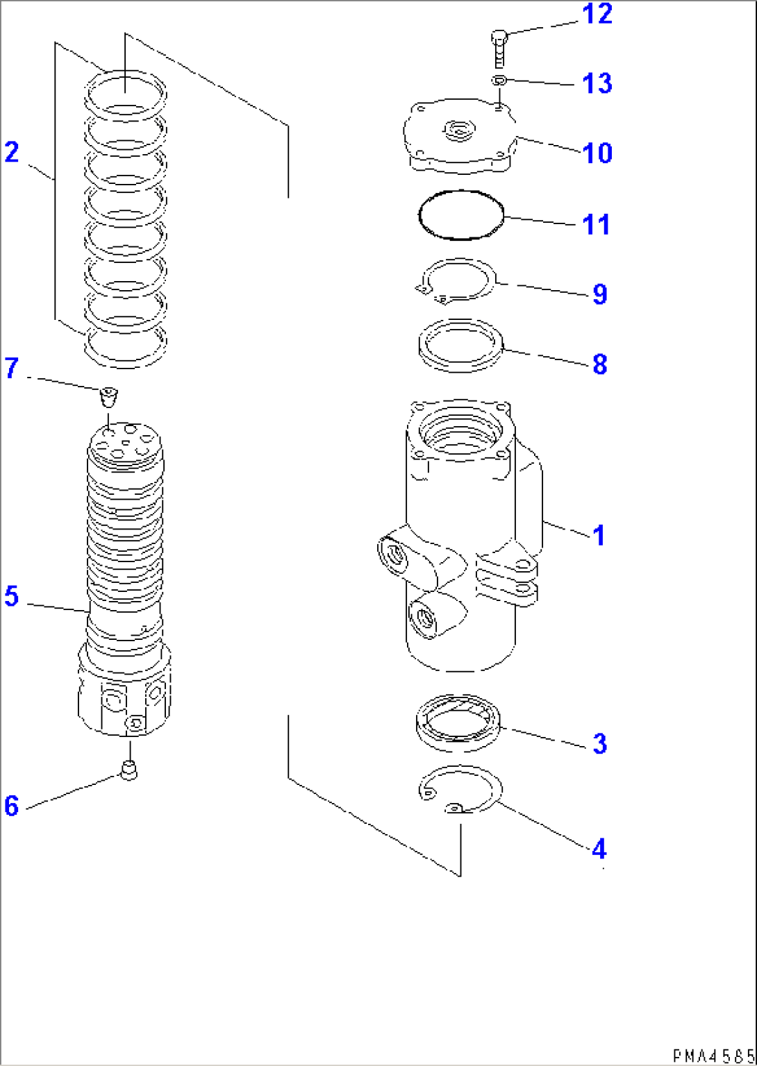 SWIVEL JOINT (INNER PARTS) (WITH BLADE)
