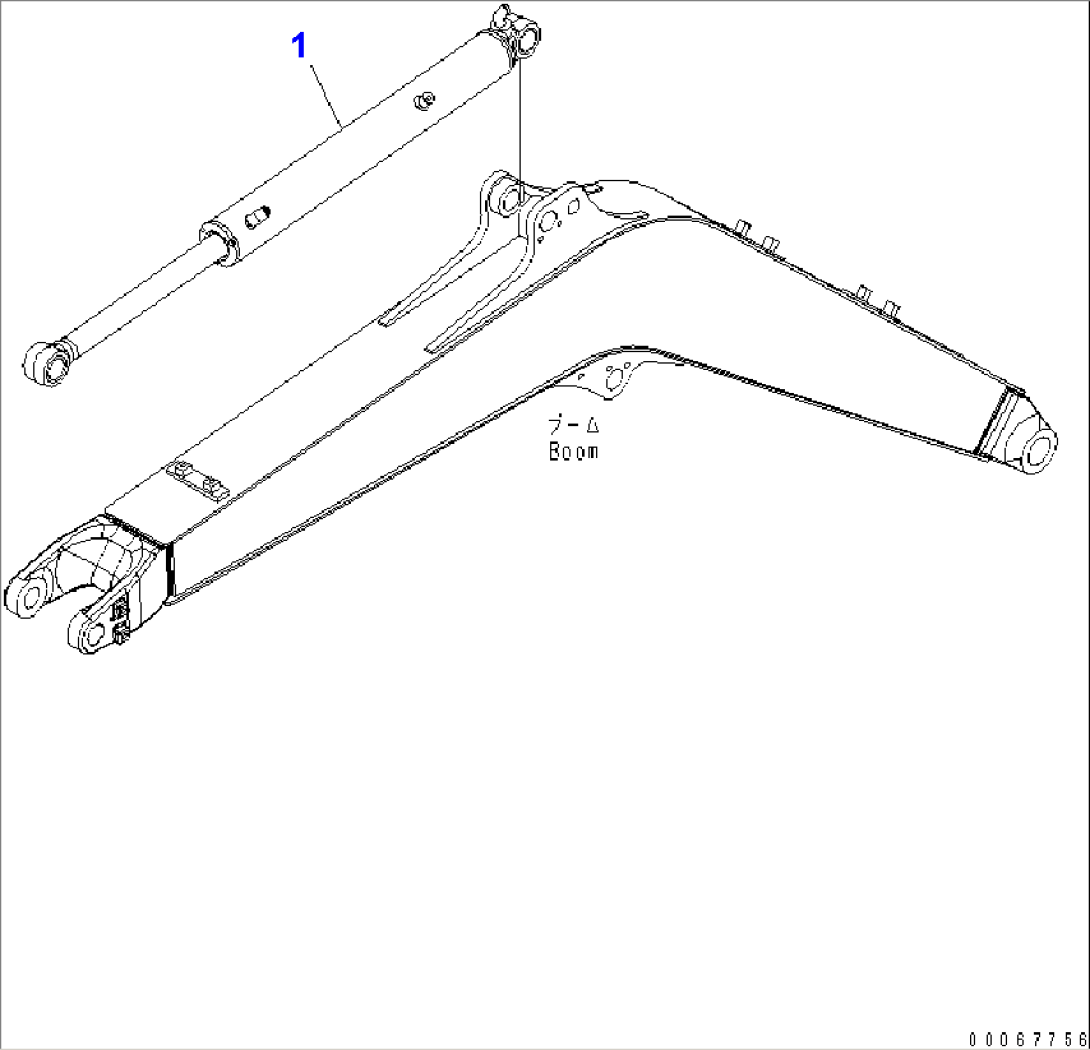 BOOM (ARM CYLINDER)(#15001-)