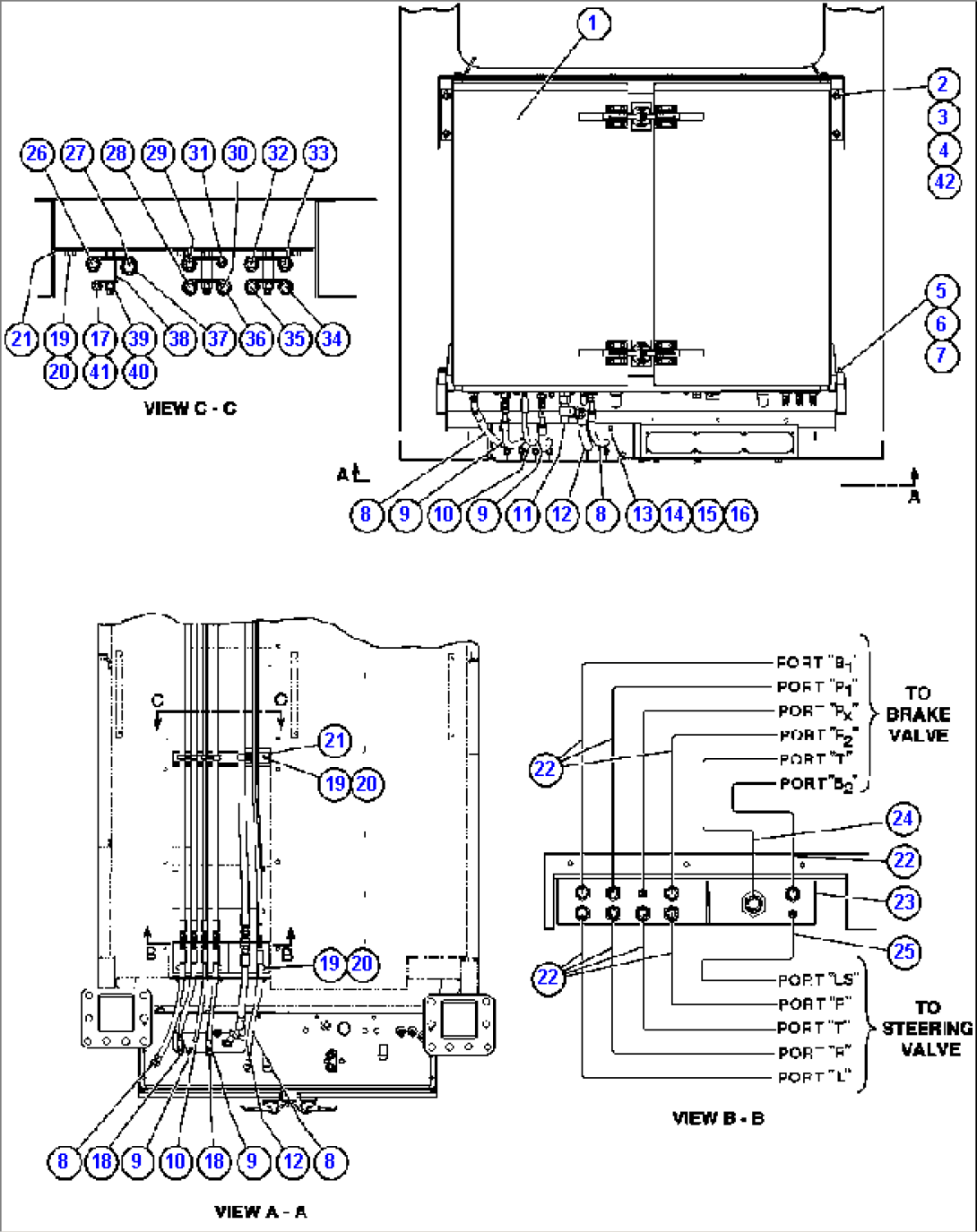 BRAKE CABINET/CAB PIPING