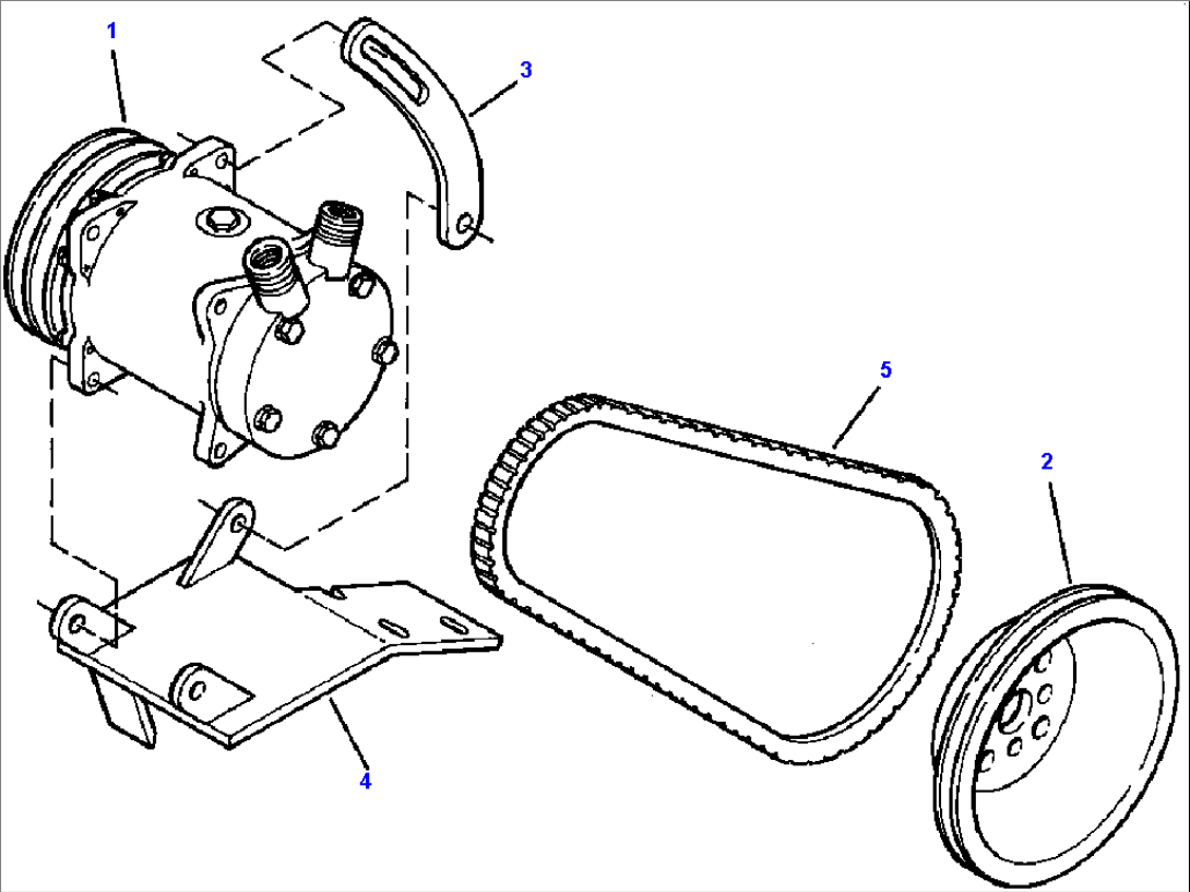 REFRIGERANT COMPRESSOR AND MOUNTING (EAGLE)