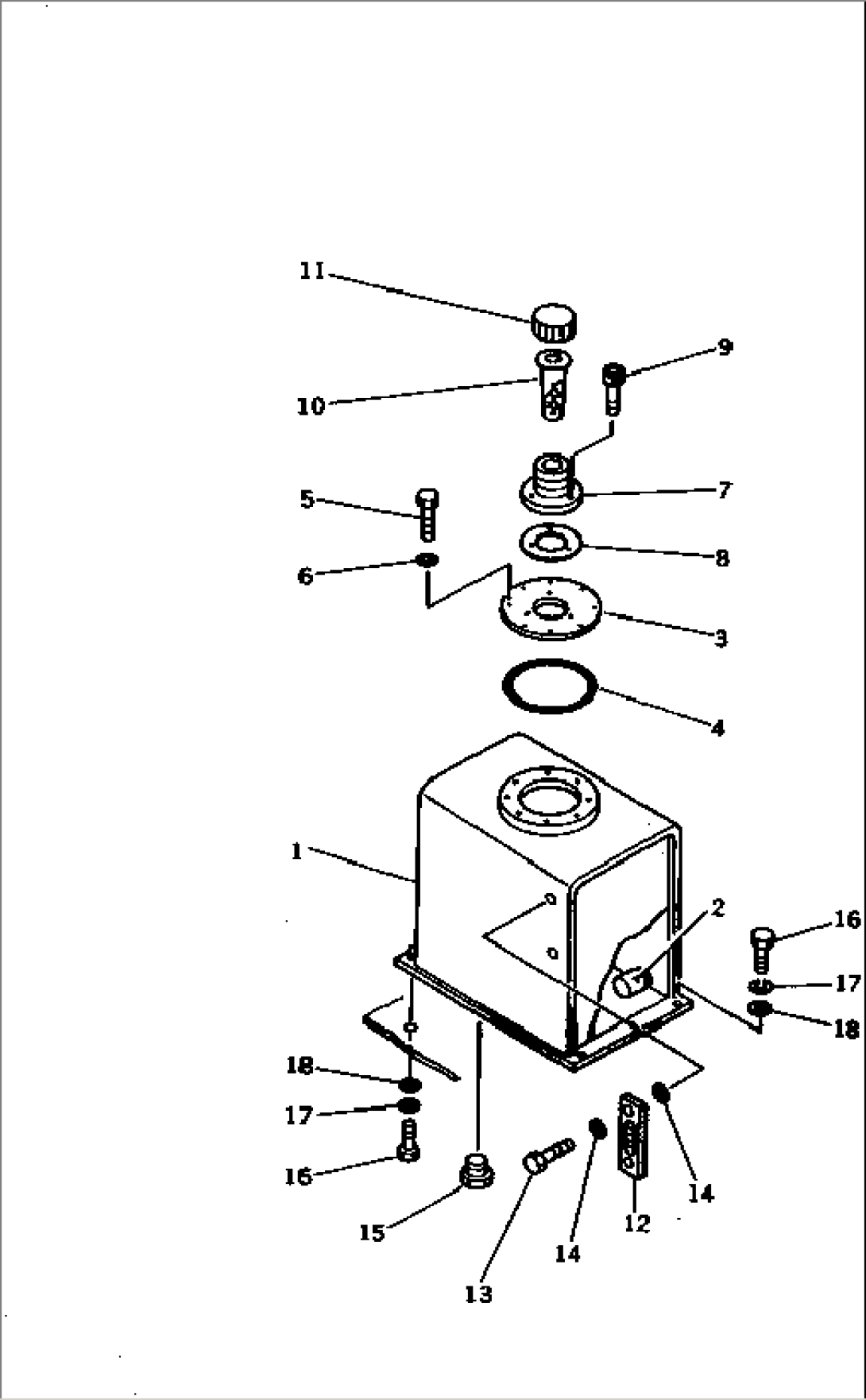 HYDRAULIC OIL TANK (FOR TRAVEL)