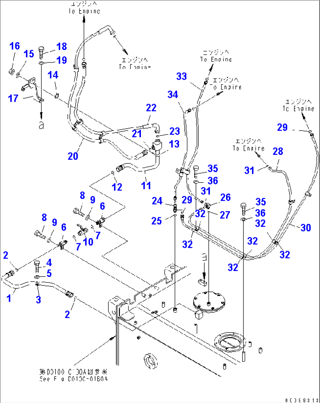 FUEL TANK (FUEL PIPING 2/2)(#60071-)