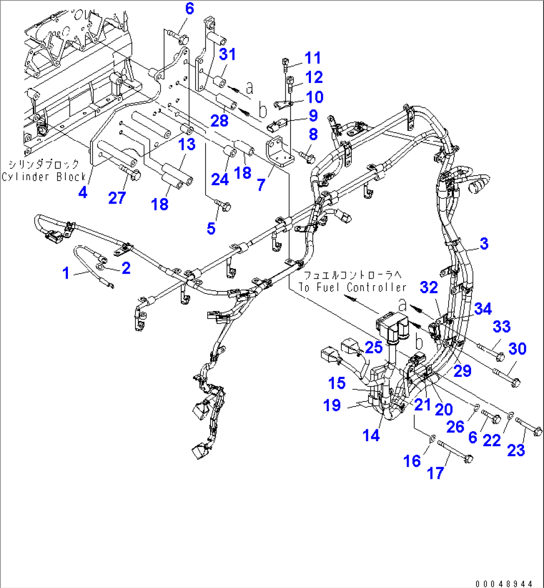 WIRING HARNESS (1/4)(#530003-530697)