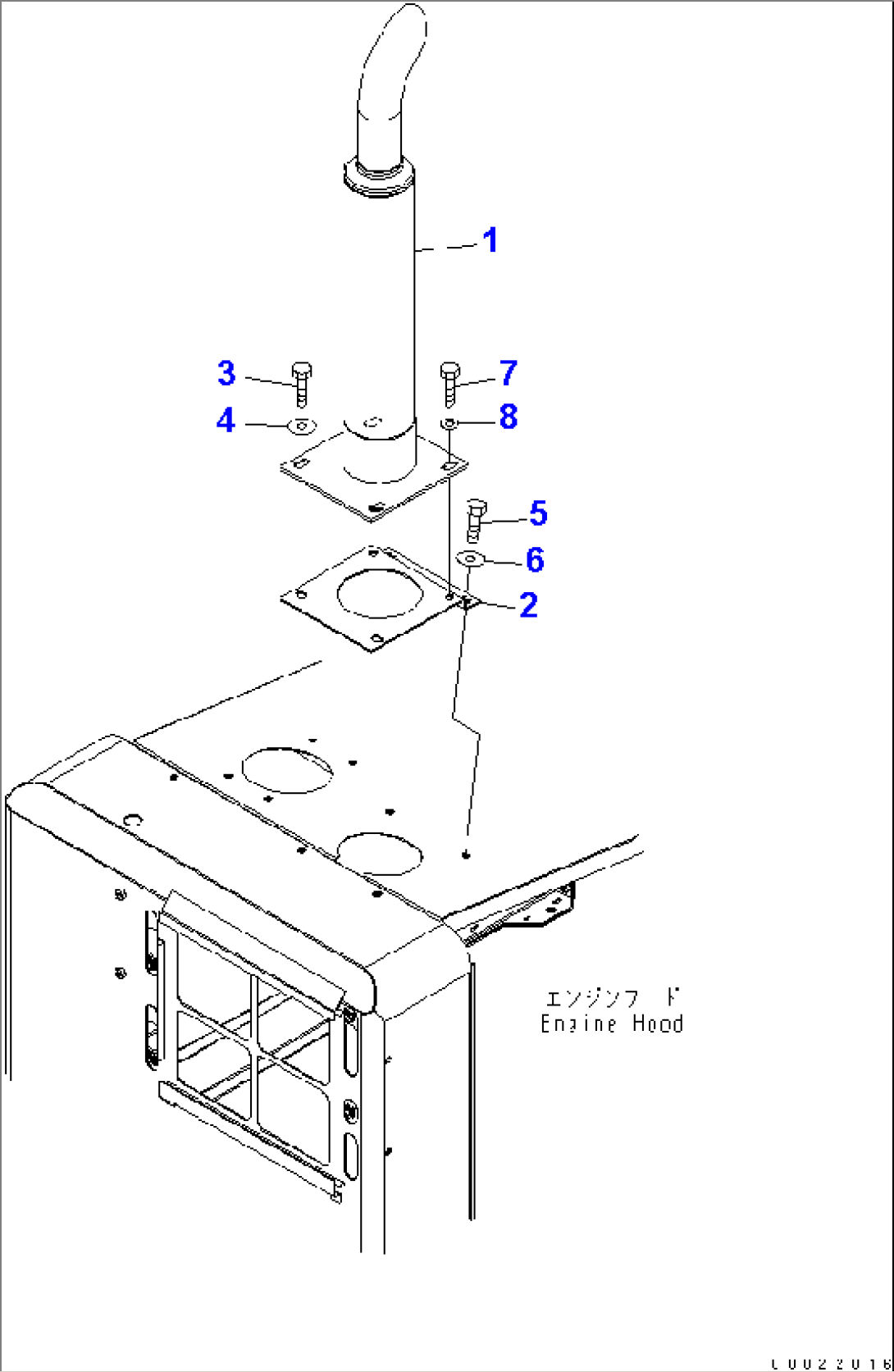 EXHAUST PIPE (FOR CANOPY)