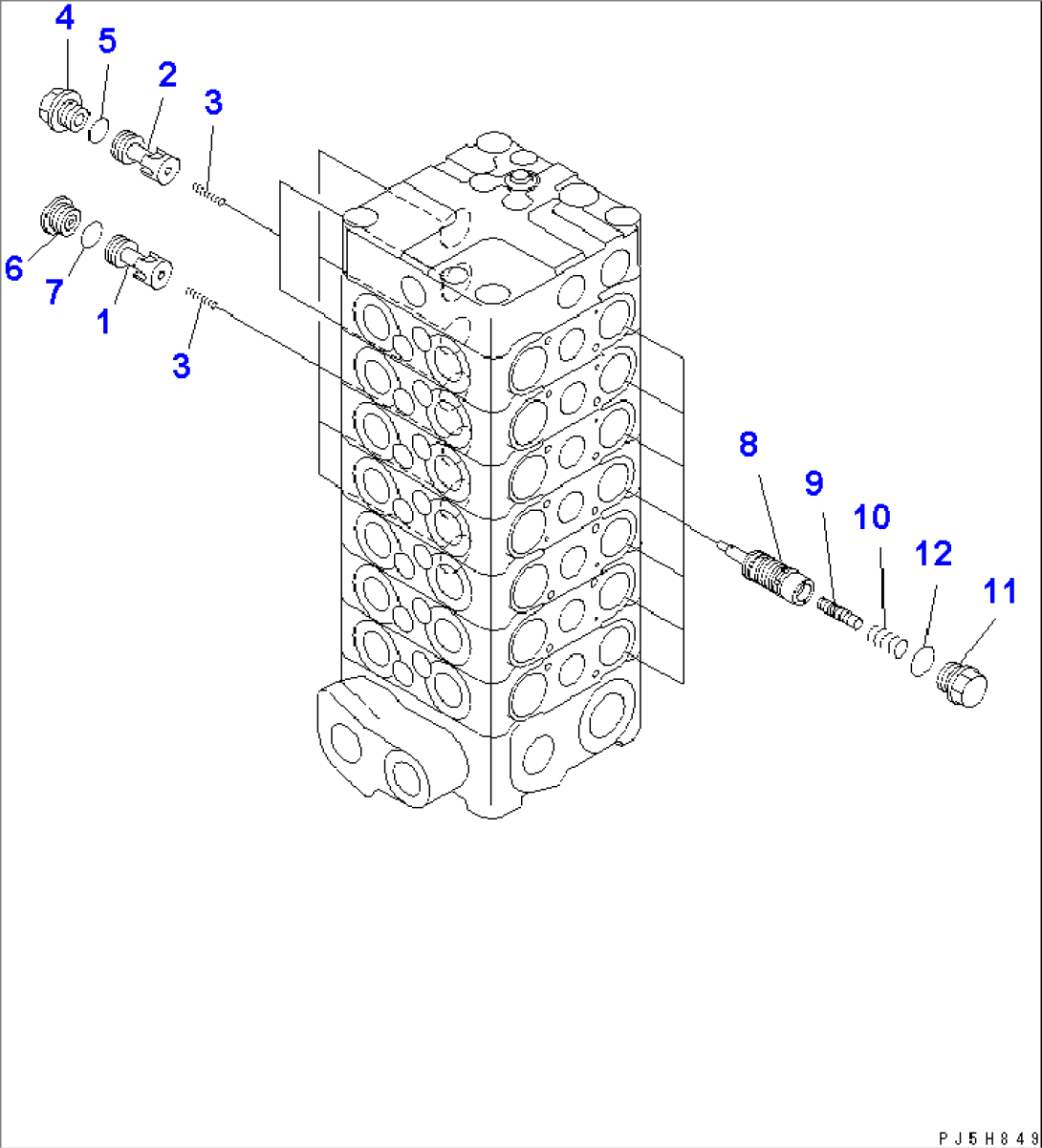 CONTROL VALVE (7-VALVE) (3/9)