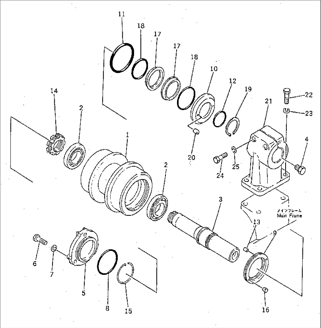 CARRIER ROLLER (FOR SLAG HANDLING)