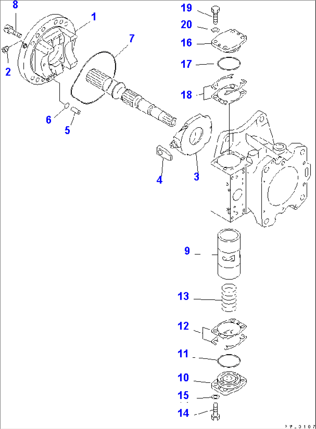MAIN PUMP (3/15) (WITH TVC VALVE)(#10011-)