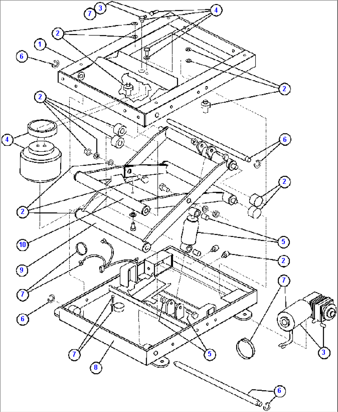 SEAT SUSPENSION ASSEMBLY (VE8864)