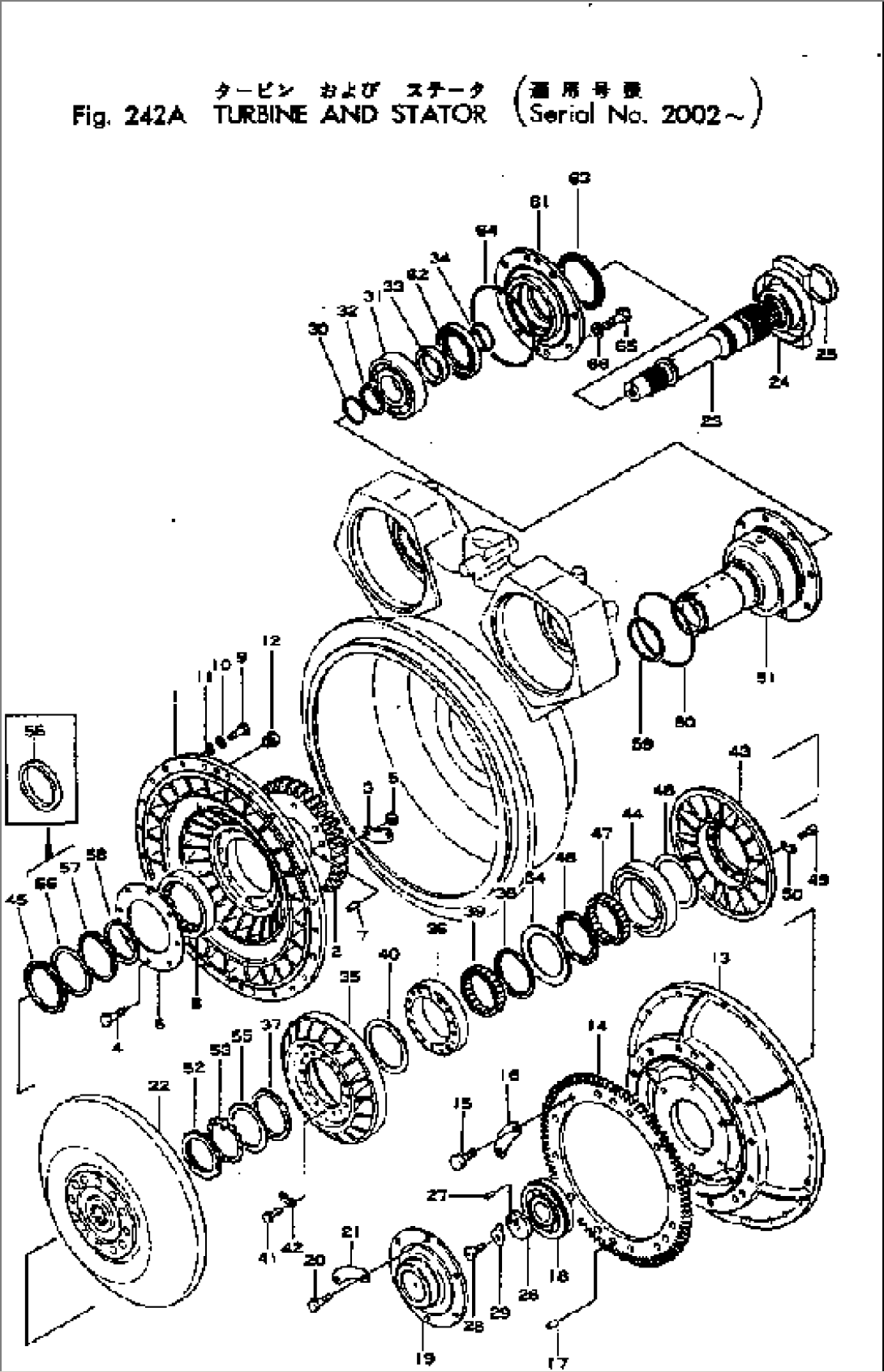 TURBINE AND STATOR(#2002-)