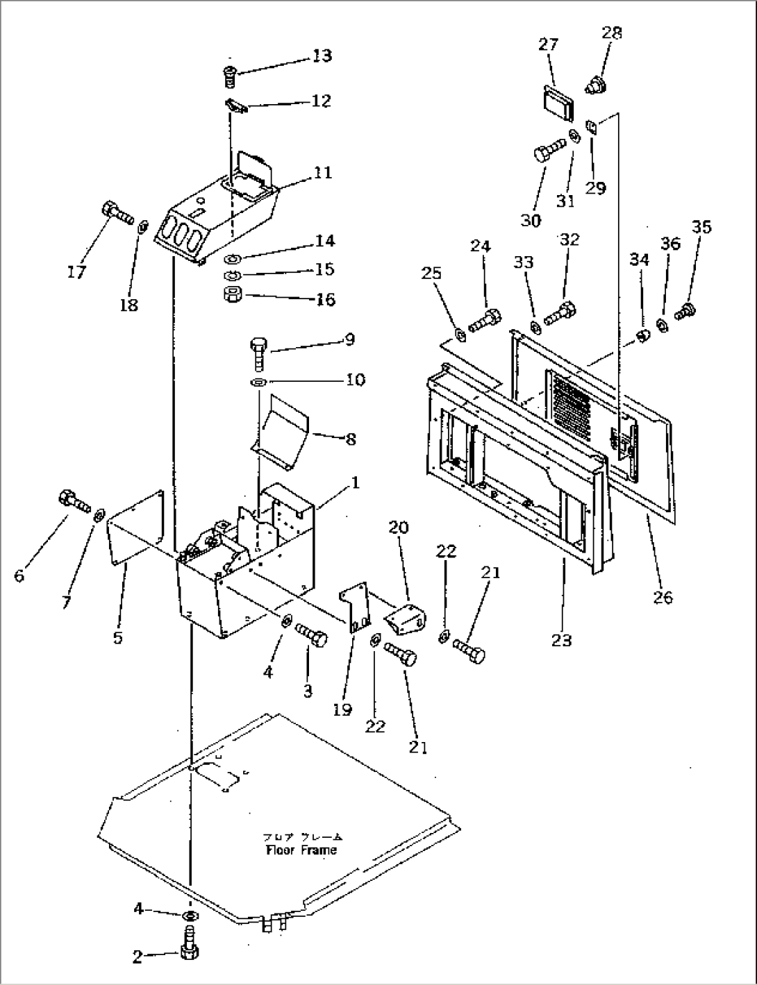 CONSOLE BOX (WITHOUT AIR CONDITIONER 2/2)(#10001-10499)