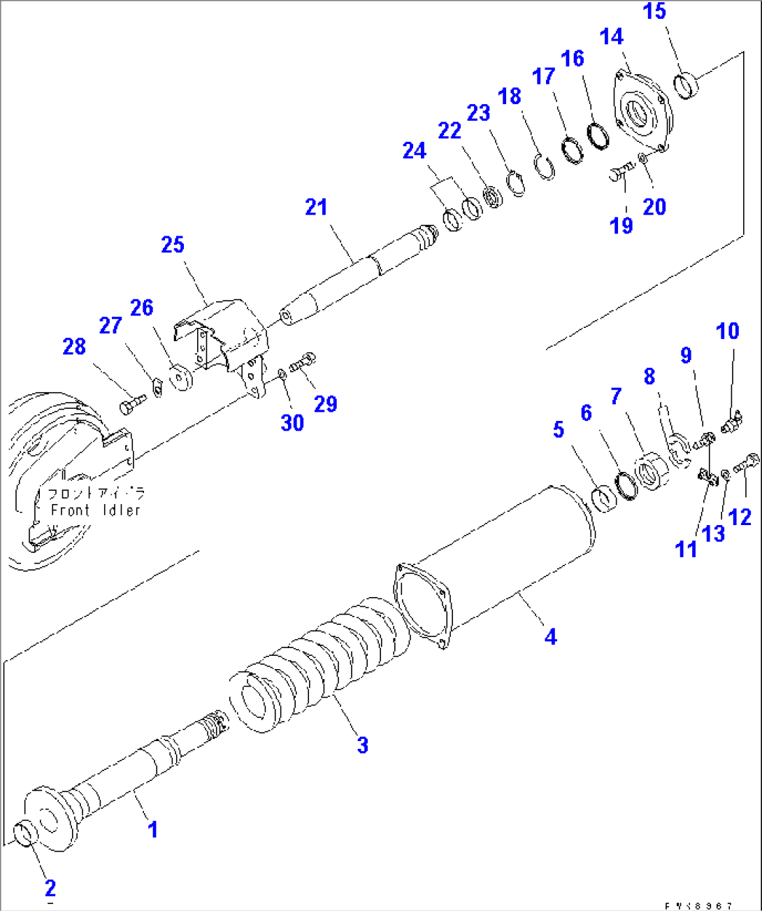 IDLER CUSHION (FOR TRIMMING DOZER)