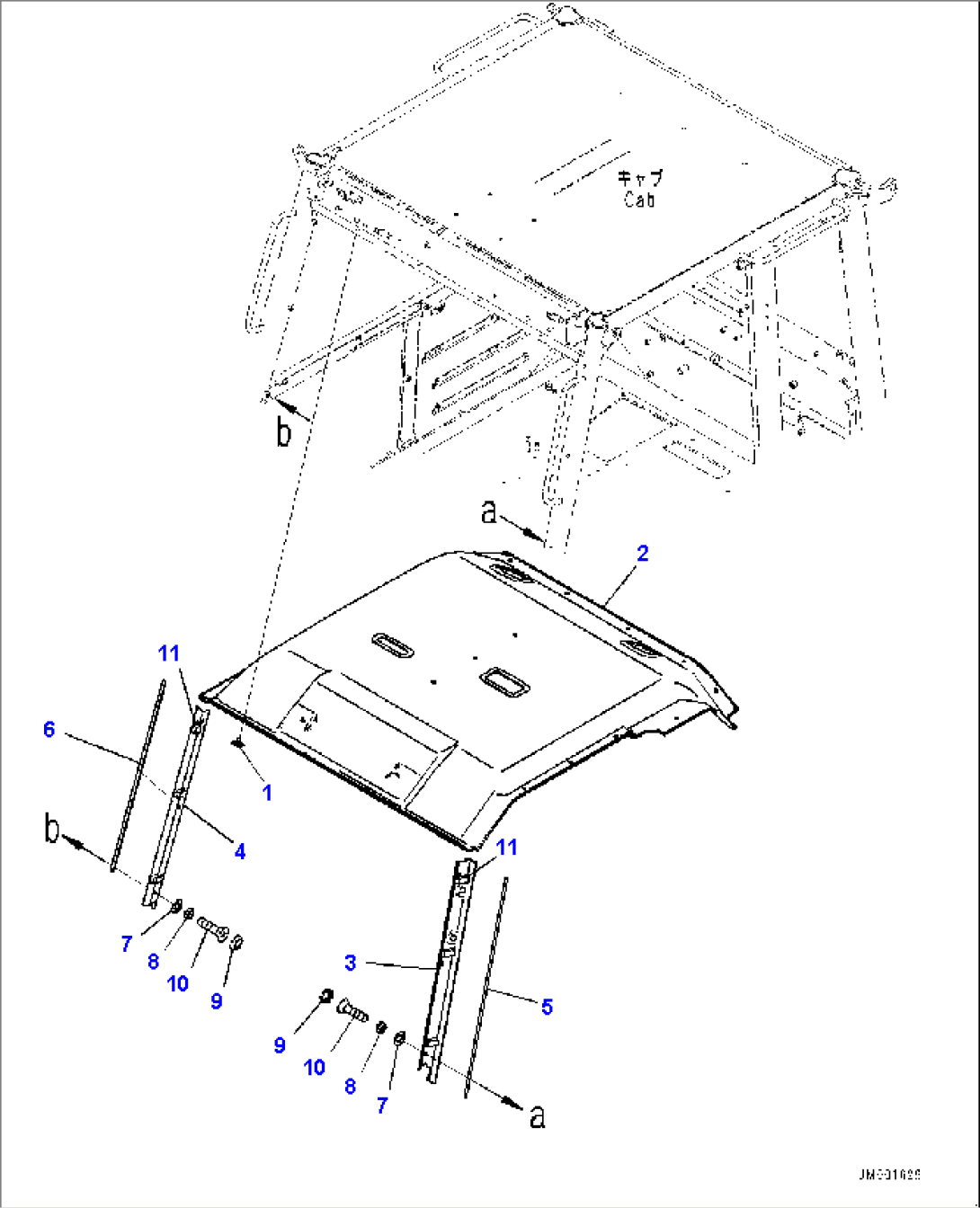 Cab, Roof Pad (#5001-)