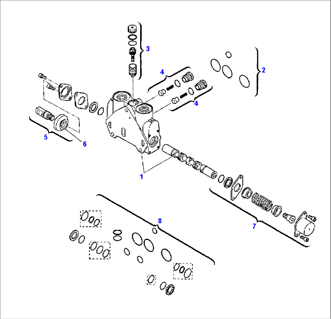 BACKHOE CONTROL VALVE (5/8)