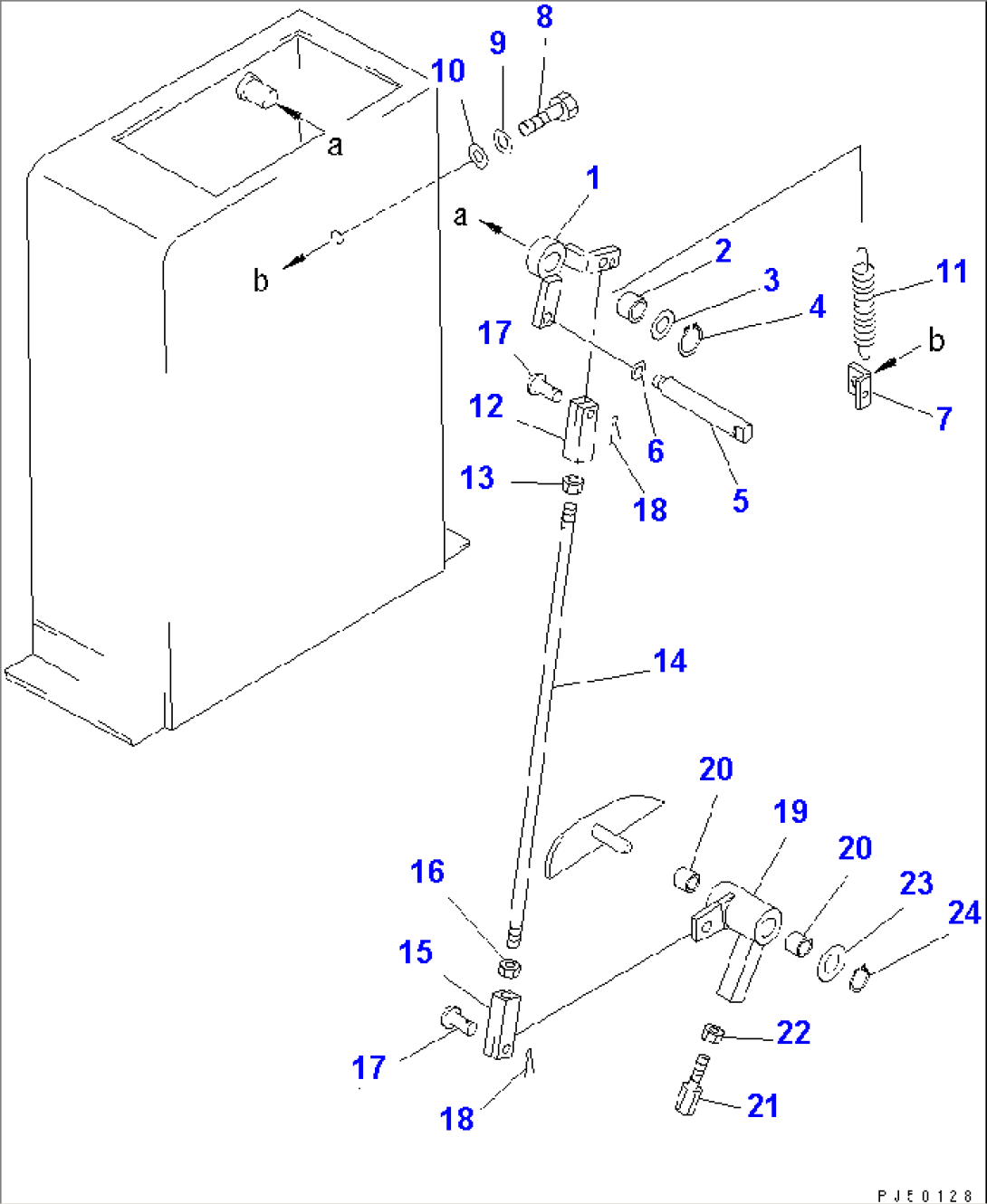 TRANSMISSION CONTROL LEVER (2/2)(#6001-6700)