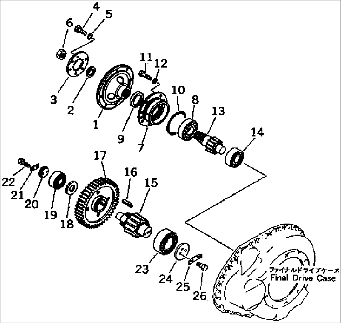 FINAL DRIVE CASE AND GEAR (1/2)(#36534-37821)