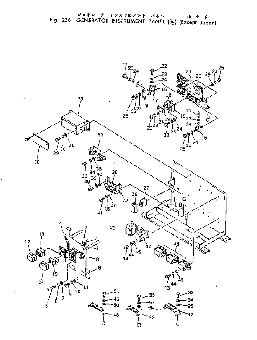 GENERATOR INSTRUMENT PANEL (3/3)(EXCEPT JAPAN)